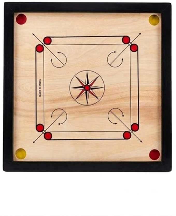 velluria 2026 3.81 cm Carrom Board(Brown, Black)