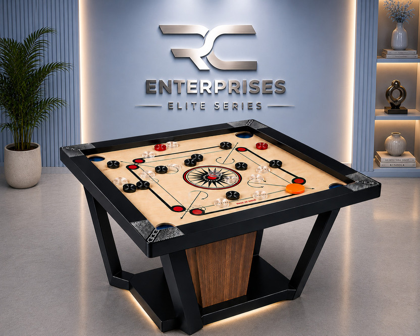 r c enterprises Elite Series Carrom Board 20 inches with 24pcs. Crystal coins #39 50.8 cm Carrom Board(Multicolor)