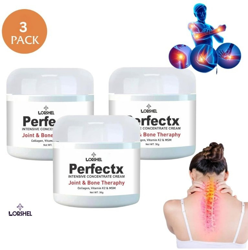 LORSHEL Perfectx Collagen Pain Relief Cream for Joint Flexibility and Mobility Cream(3 x 50 ml)