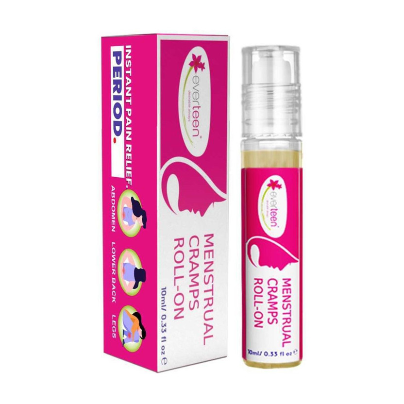 everteen Menstrual Cramps Roll-On for Period Pain Relief in Women - 1 Pack (10ml) Liquid(10 ml)