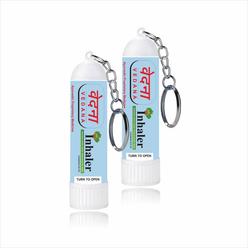 NIDHI AYURVEDIC Vedana Inhaler For Blocked Nose & Runny Nose, Nasal