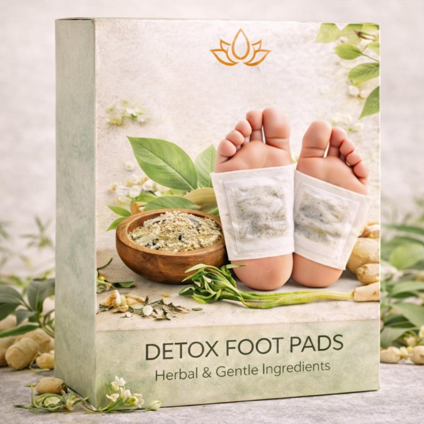 AR Nutrition Vedacure 100% Authentic Herbal & Gentle Ingredients Detox Foot Pads Plaster & Patch(10 x 2 Patches)