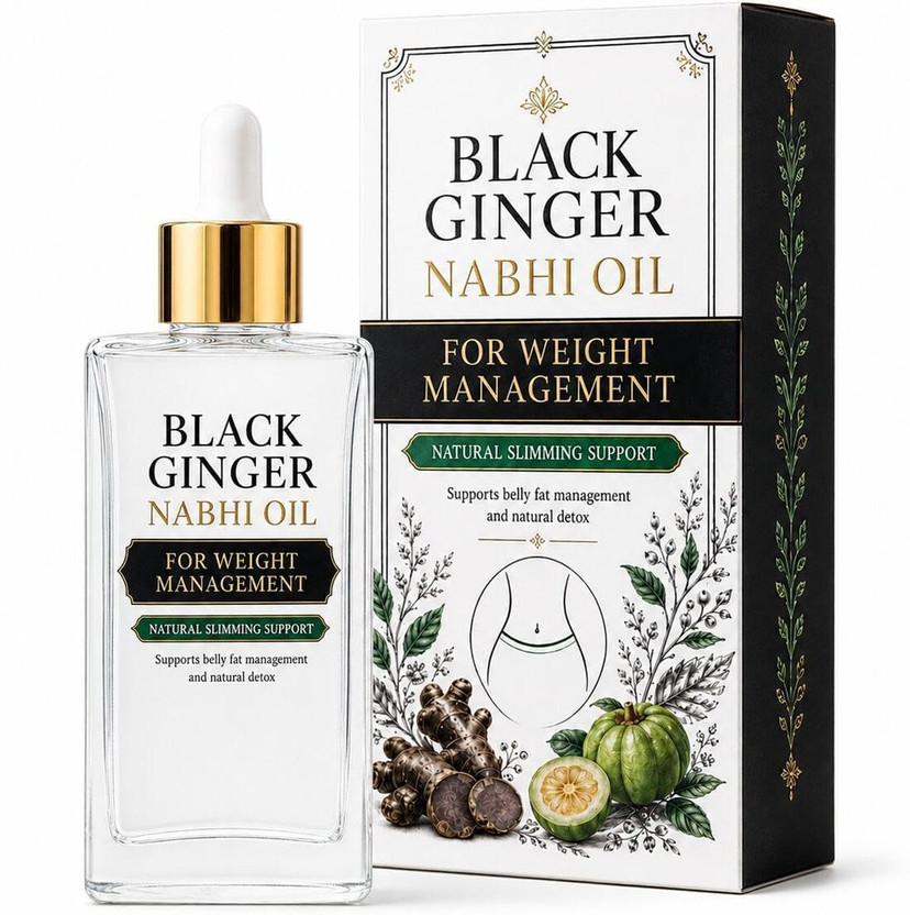 KerlSwirn KerlSwirn Black Ginger Nabhi Oil, Ayurvedic Herbal Belly Button Oil for Men & Women(100 g) - Flipkart Deal