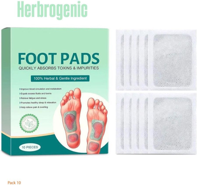 herbrogenic Herbal Wellness Foot Pads Plaster & Patch(10 Units)