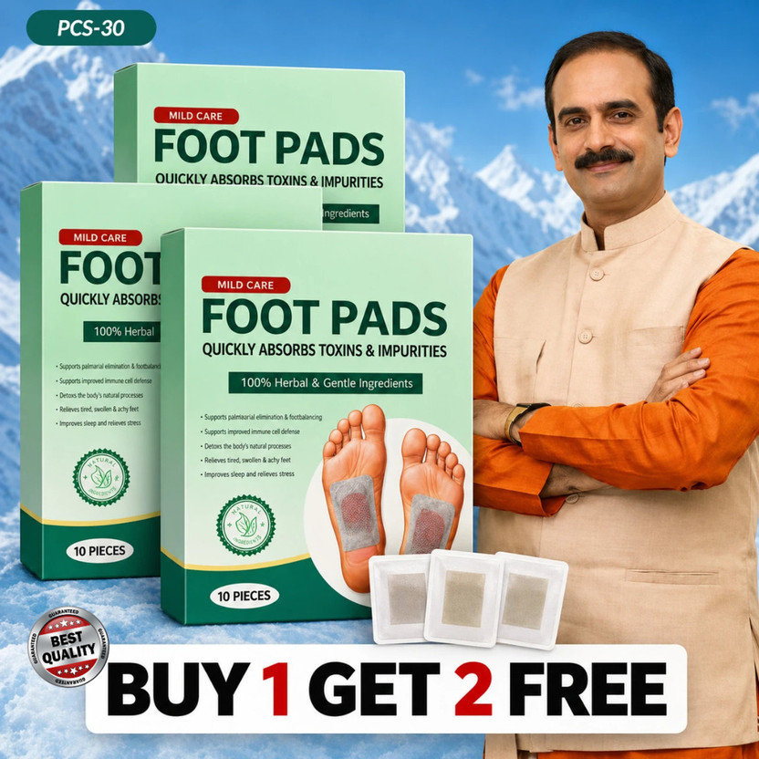 ERVY Foot Detox Herbal Patch | Pain Relief & Sleep Aid Patch (4x 40 Patches) Plaster Plaster & Patch(3 x 10 Patches)