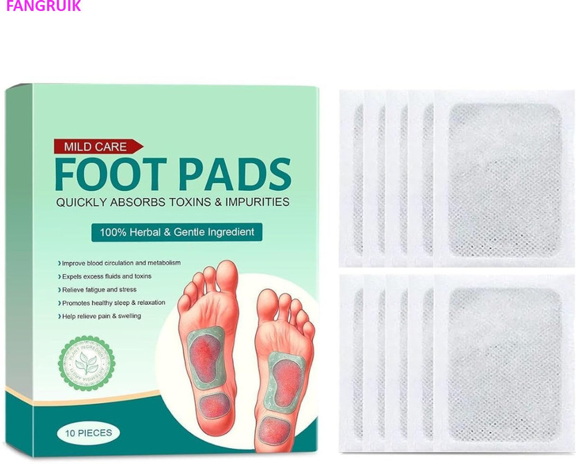Fangruik Herbal Detox Foot Wellness Pads For Calm Sleep Support Plaster & Patch(10 Patches)
