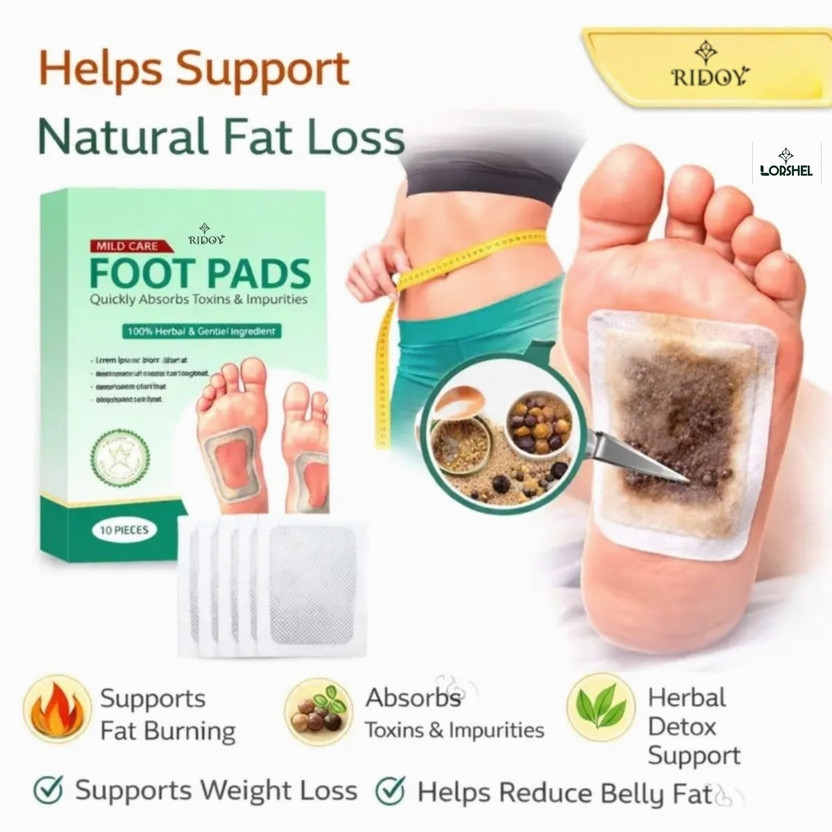 Ridoy Foot Pads Weight Loss | Relaxing Sleep Support For Natural Detox Strengthening S Plaster & Patch(10 Patches)