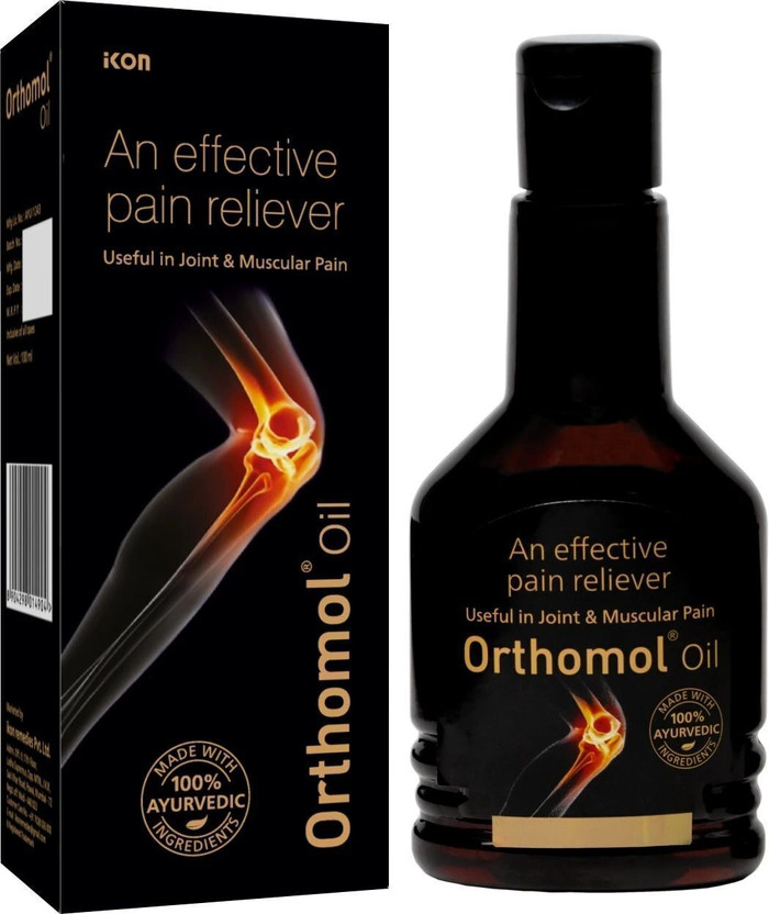 Orthomol Pain Relief Oil | Joint, Knee, Muscle, Arthritis Pain | Ayurvedic Pain Reliever Liquid(100 ml)