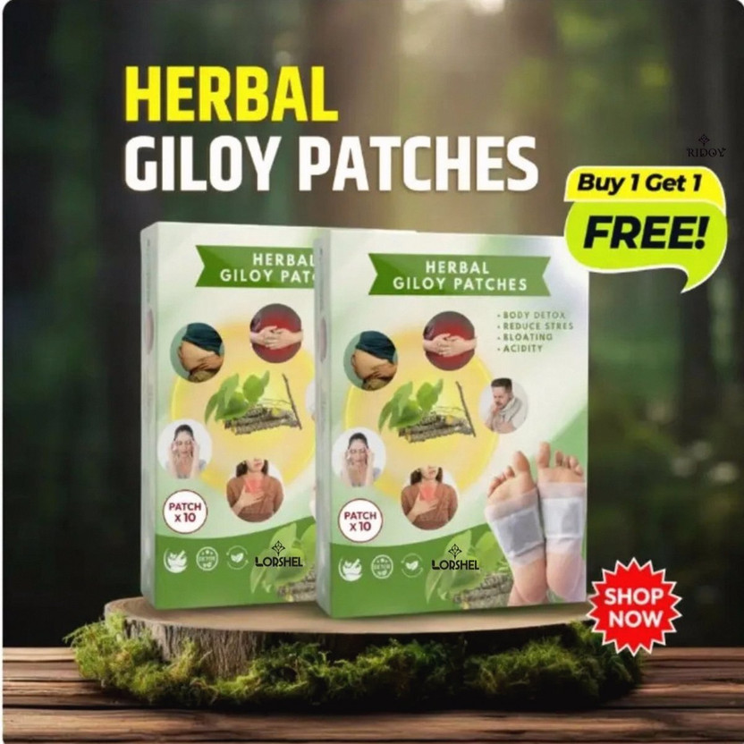 Ridoy Ridoy Herbal Giloy Patches | Foot Pads | High Potency Foot Detox Blend - Supports Foot Plaster & Patch(2 x 10 Patches) - Flipkart Deal