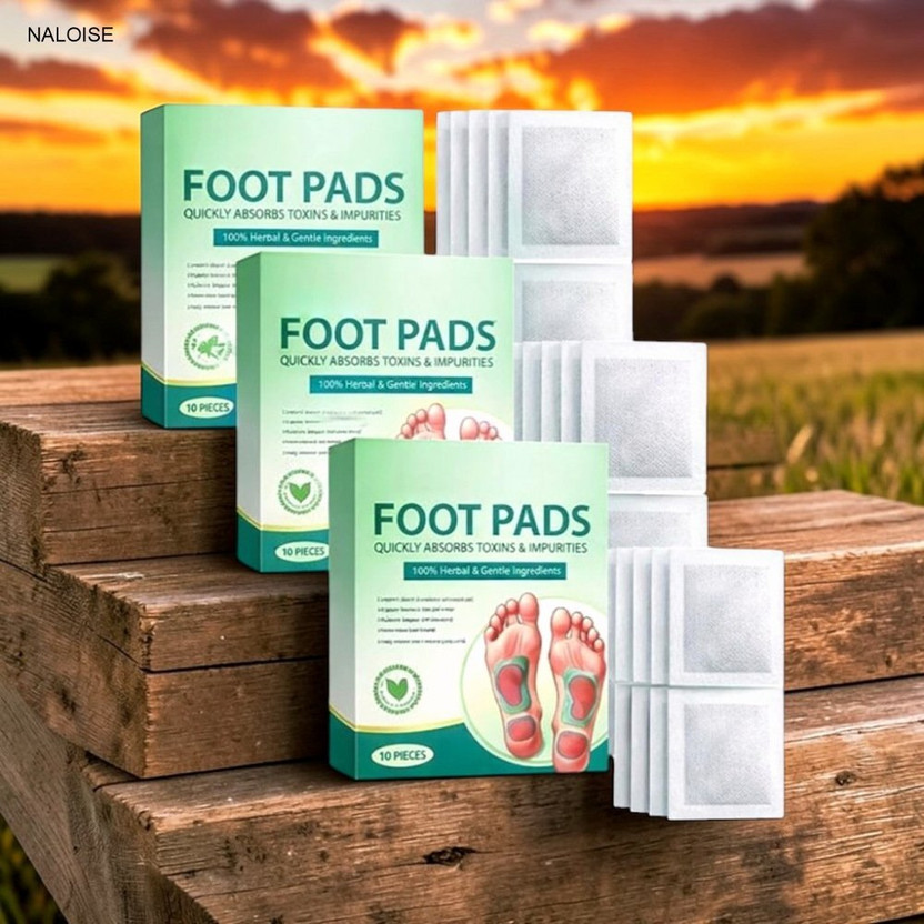 NALOISE Anti Swelling Ginger Detoxing Patch Buy Detox Foot Patches Online (Pack of 3) Plaster & Patch(3 x 10 Patches)