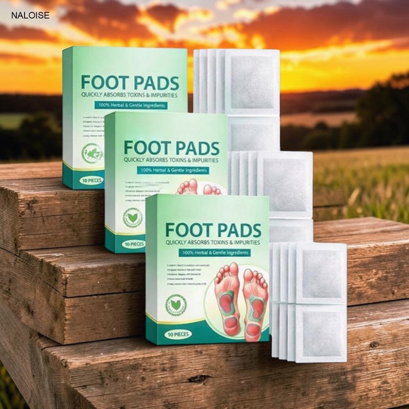 NALOISE Buy Detox Foot Pads Online Natural Foot Patches Stress Relief (Pack of 3) Plaster & Patch(3 x 10 Patches)
