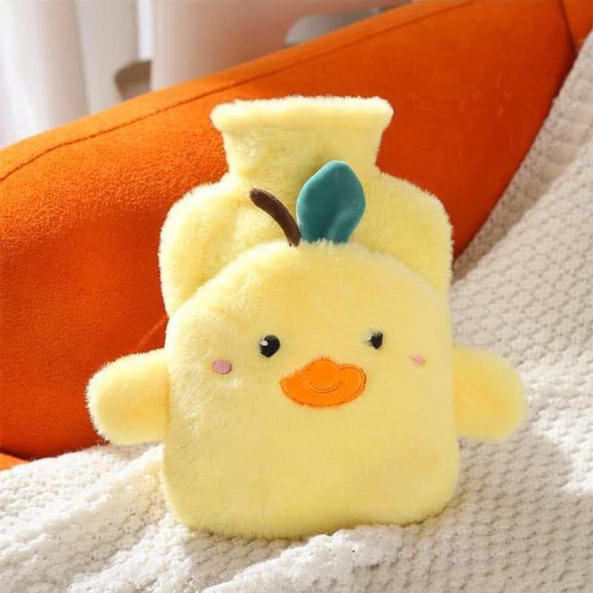 BACHUDO Duck Hot WaterBag with Soft Cover for Period Cramp,Pain Relief & Heat Therapy Plaster & Patch(1000 ml)
