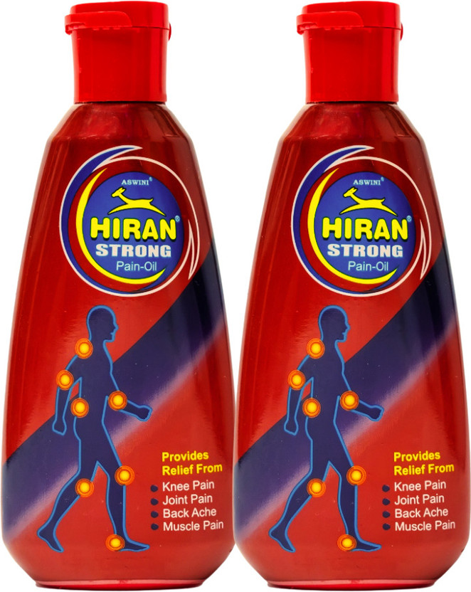 aswini Hiran Strong Pain Relief Oil Liquid(2 x 70 ml)