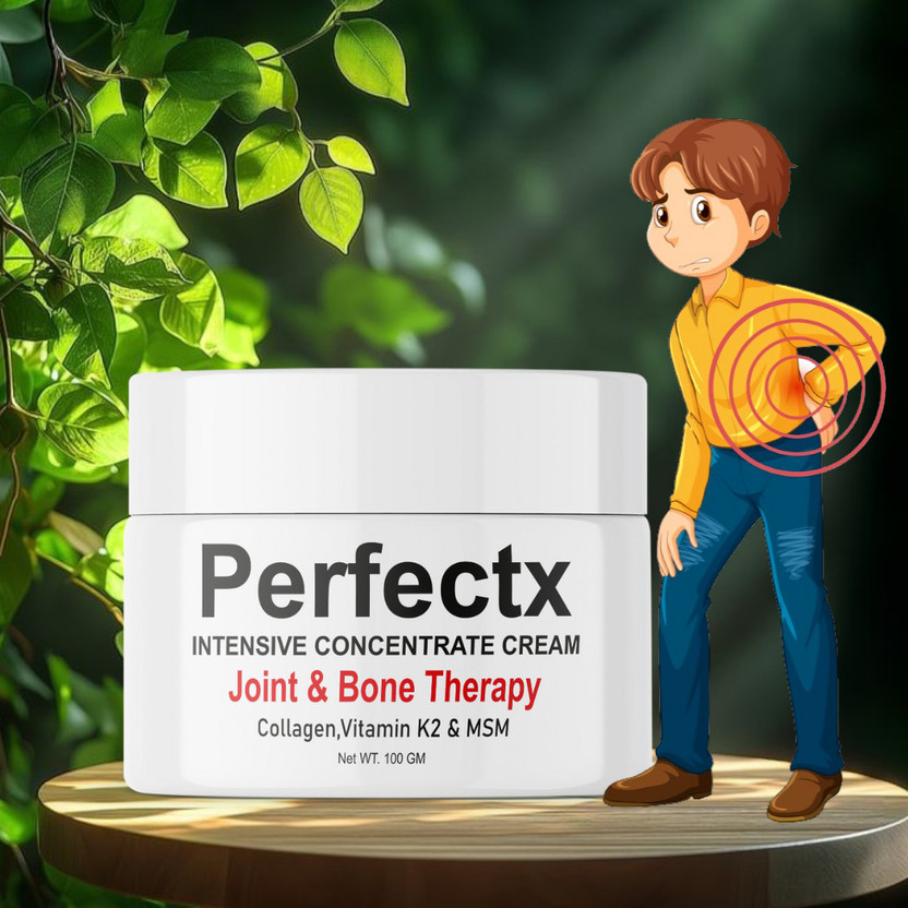 krishnaviessentials Perfectx Nutritional Joint Therapy | Topical Collagen, K2 & MSM Bone Cream Cream(100 ml)