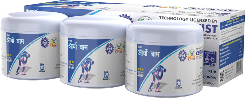 DEEMARK Ortho Ayurvedic formulation Balm - joint & muscle pain Balm(3 x 200 g)