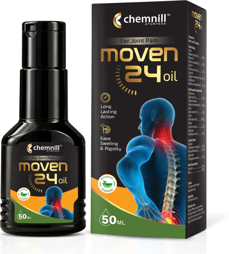 Chemnill Chemnill Ayurveda Moven 24 Oil | Ayurvedic Pain Relief Oil for Joint & Back Pain | Fast Relief Liquid(50 ml) - Flipkart Deal