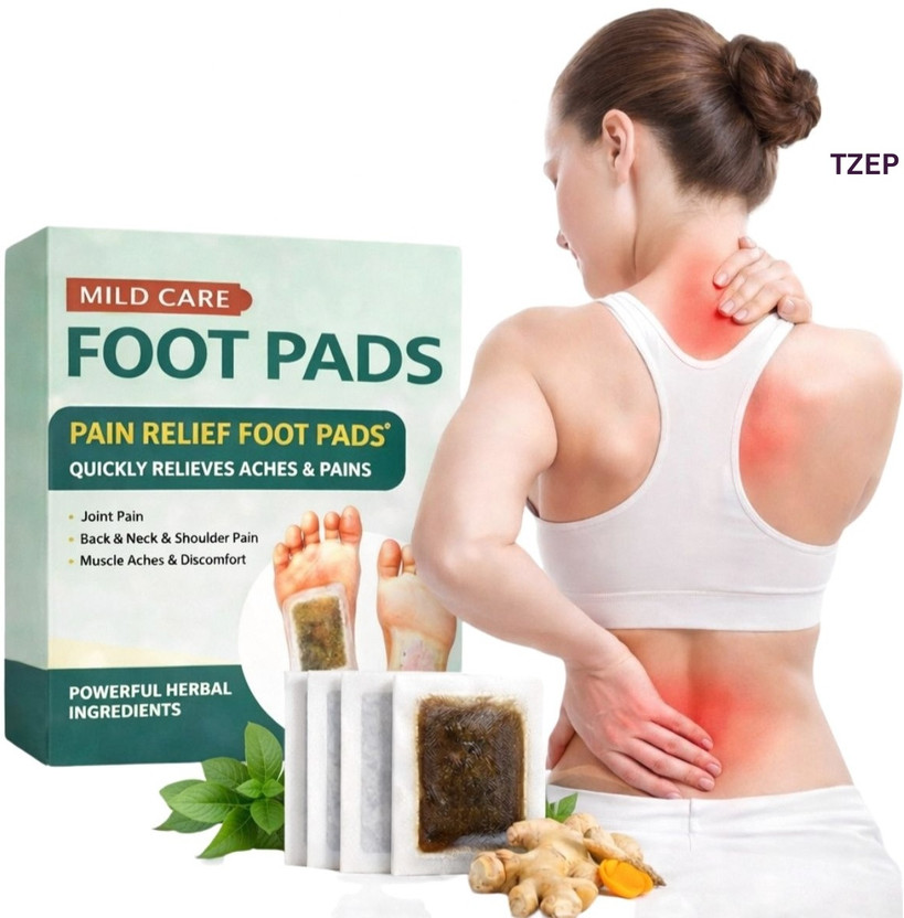TZEP Foot Pads | Gentle Sleep Aid Formula For Skin Detox & Purification Support Plaster & Patch(10 Patches)