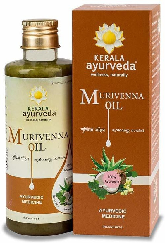 Kerala Ayurveda Murivenna Oil For Burns, Cuts, and Sprains 200 Ml (Pack of 2) Liquid(2 x 200 ml)