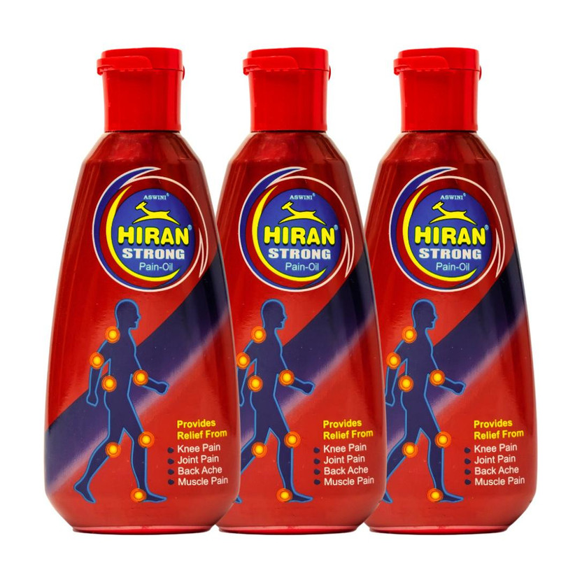 aswini Hiran Pain Relief Oil Liquid(3 x 70 ml)