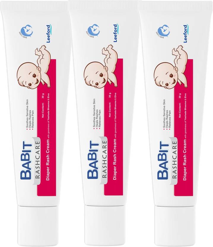 Babit Rashcare Cream for Babies Diaper Rash with Aloe Vera & Neem 30g, Pack of 3 Price in India