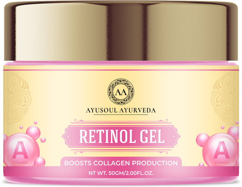 Ayusoul Ayurveda Khadi Anti Ageing, Wrinkle Face Serum, Gel with Retinol, Carrot Ext. Day | Night(50 g)