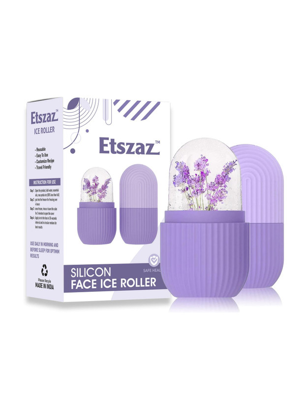 Etszaz Silicone Ice Roller | Ice Pouch | Skin Natural Glow, Tightening, Glowing(100 ml)