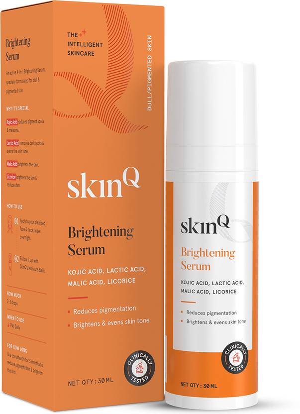 SkinQ Detan Elixir Face Serum with Lactic Acid for Skin Tan
