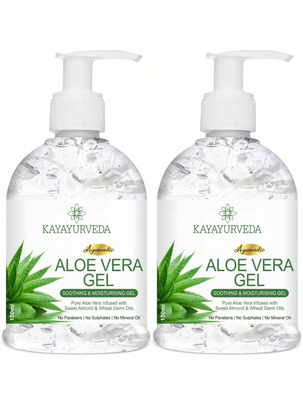 KAYAYURVEDA Pure Aloe Vera Gel for Moisturize Skin & Younger Looking(300 ml)