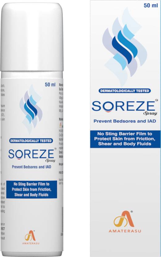 Soreze Spray Prevent Bedsores & Diaper Rashes with EaseProtect Skin