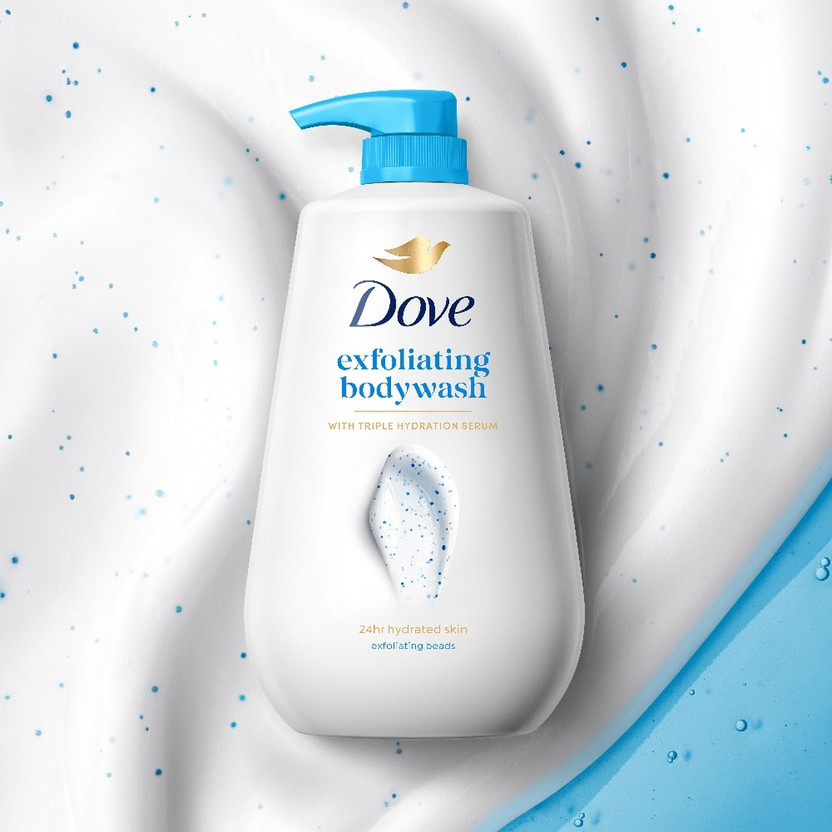 DOVE Exfoliating Triple Hydration Serum Body Wash(825 ml)