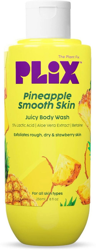 The Plant Fix Plix Pineapple 5% Lactic Acid Exfoliating Body Wash For All Skin Types(236 ml)