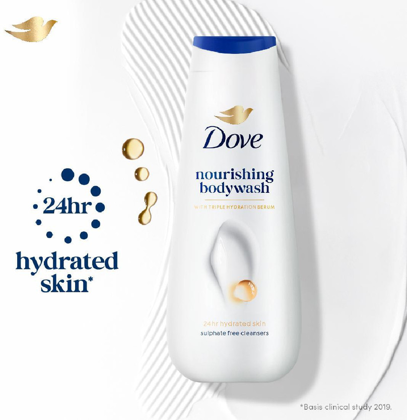 DOVE Nourishing Bodywash with Triple Hydration Serum(300 ml)
