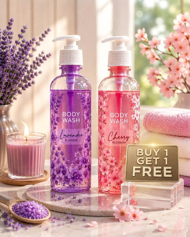 Veecos Buy 1 Get 1 Free Body Wash Combo Pack(2 x 300 ml)