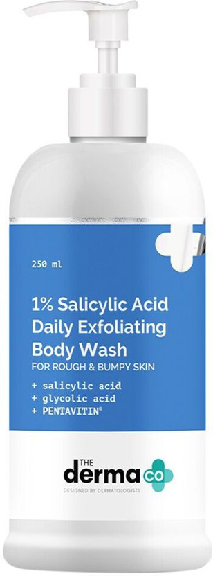 The Derma Co 1% Salicylic Acid Daily Exfoliating Body Wash(250 ml)