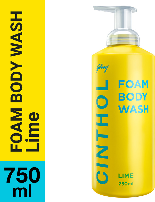 CINTHOL Lime Foaming Body Wash, Glycerin Shower Gel(750 ml)