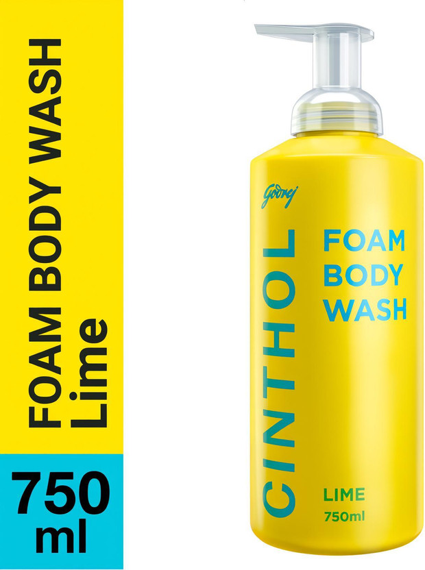 CINTHOL Lime Foaming Body Wash, Glycerin Shower Gel(750 ml)