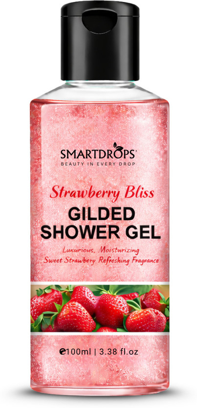 smartdrops Strawberry Shower Gel Bath Wash | Fresh Skin Feel | Soft Texture Use(100 ml)