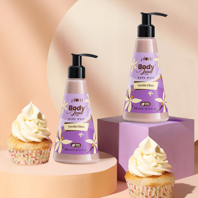 Plum Plum BodyLovin' Vanilla Vibes Body Wash | Warm Vanilla | SLS-Free | Creamy Texture(2 x 240 ml) - Flipkart Deal
