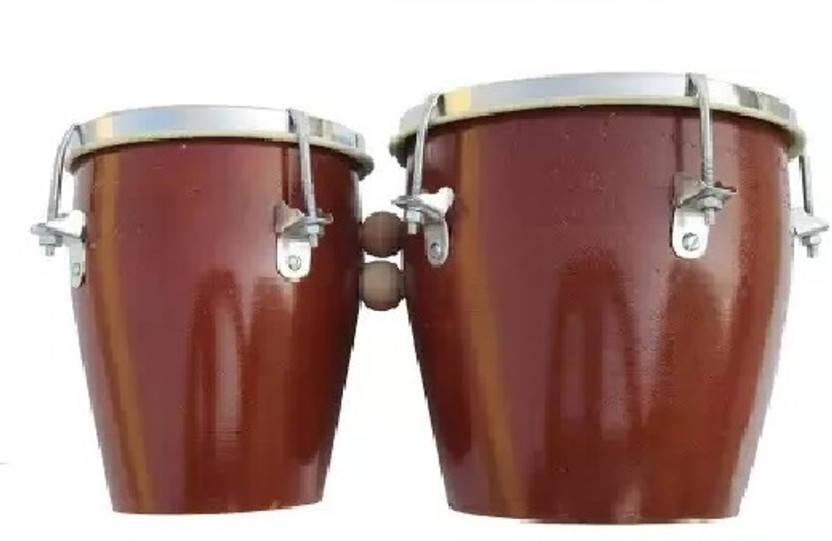 GT manufacturers Beautiful Brown Bongo Wooden Bongo(18 cm, 16 cm)