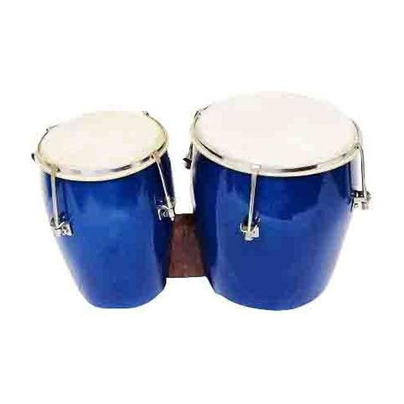 AMROHA ENTERPRISES Blue Bongo Drum Wooden Bongo(18 cm, 16 cm)
