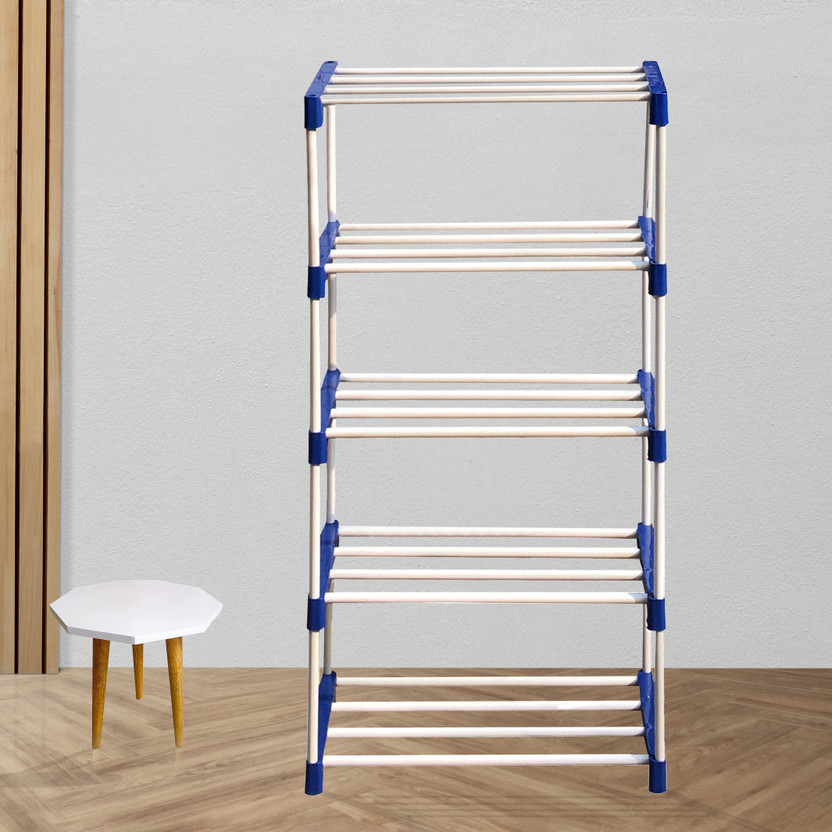 CMerchants BOOK SHELF-5RACK Metal Open Book Shelf(Finish Color - BLUE, DIY(Do-It-Yourself))