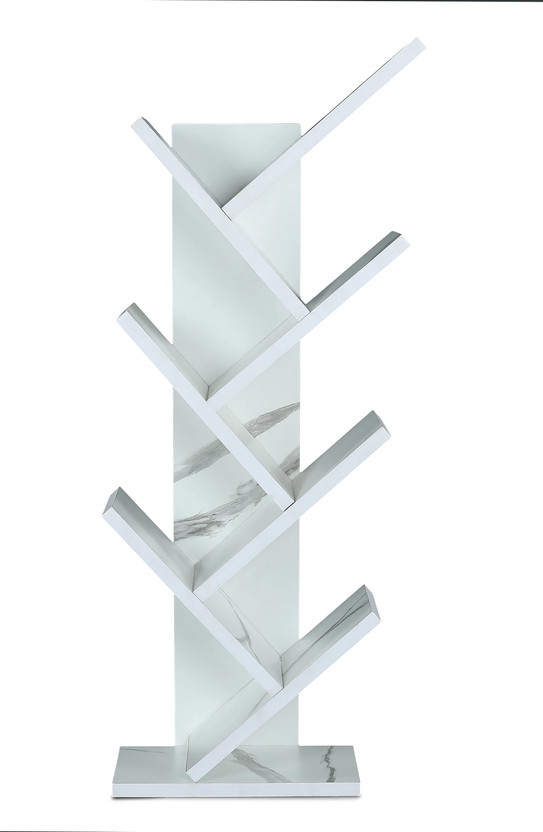 sbf furniture 7-Tier Book Rack, Storage of Book case, Free-Standing Books Holder Engineered Wood Open Book Shelf(Finish Color - White, DIY(Do-It-Yourself))