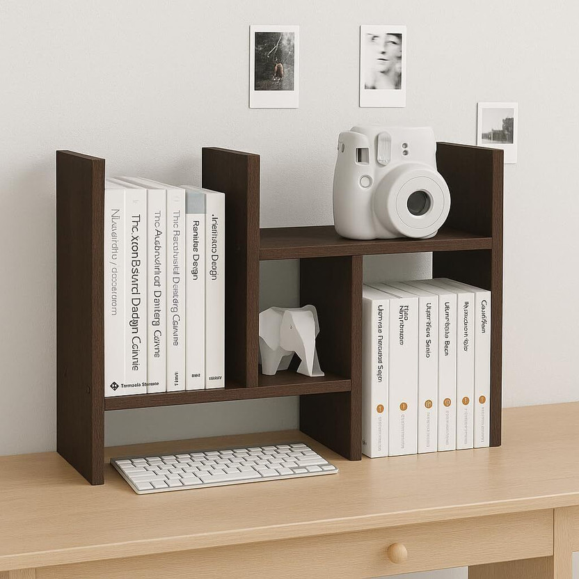 Enigmatic Woodworks H Shape Wooden Book Shelf for Kids, Study & Living Room Engineered Wood Open Book Shelf(Finish Color - Flowery Wenge, DIY(Do-It-Yourself))