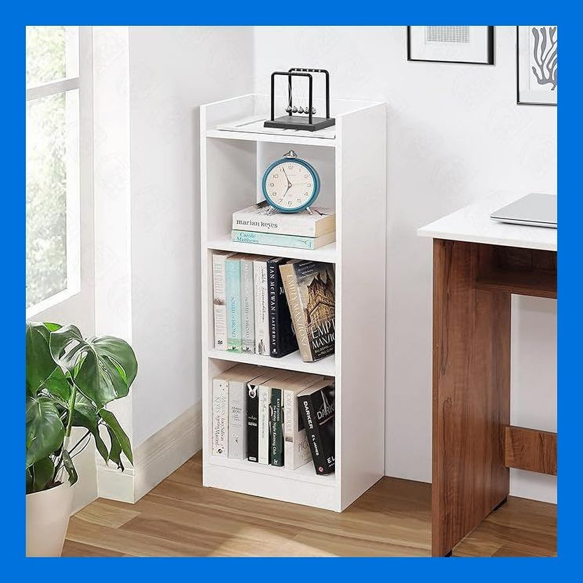 PULVISH ENTERPRISES Engineered Wood Open Book Shelf(Finish Color - Whitw, DIY(Do-It-Yourself))