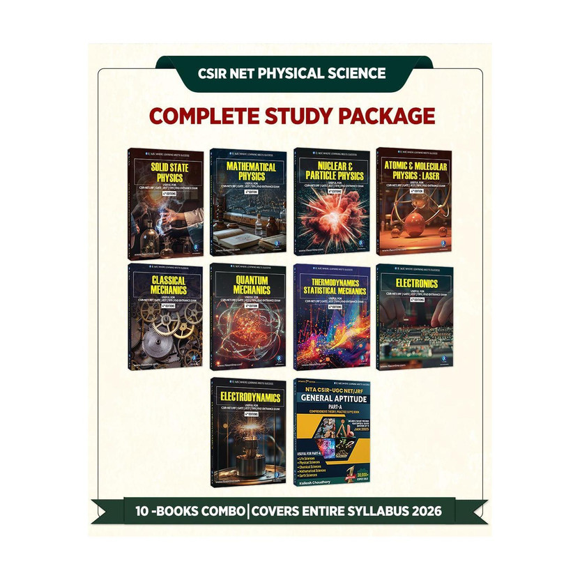 CSIR NET Physical Science  - 2026 | Complete Set Combo (10 Books) | All Physics Study Material, Theory, Guide, PYQ & General Aptitude with Detailed Explanation | Best Books Seller of CSIR NET Physical Science | Two Brothers(Paperback, IFAS Publications)