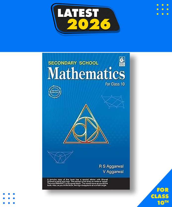 Secondary School Mathematics for Class 10 -CBSE -by R.S. Aggarwal|New Latest Edition For 2025-2026(books, RS AGGARWAL)