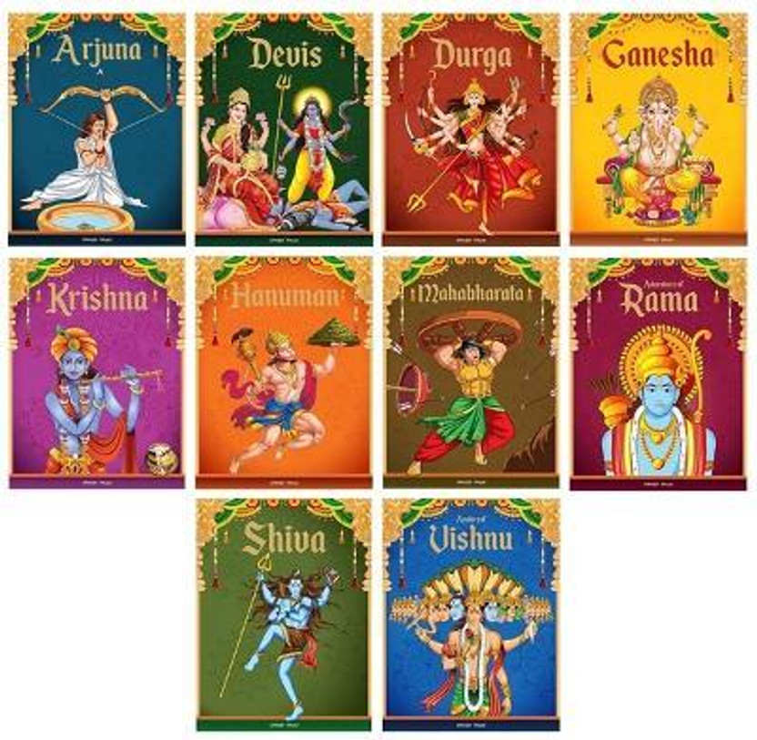 Tales from Indian Mythology (Collection of 10 Books) Story Books for Kids(English, Paperback, unknown)