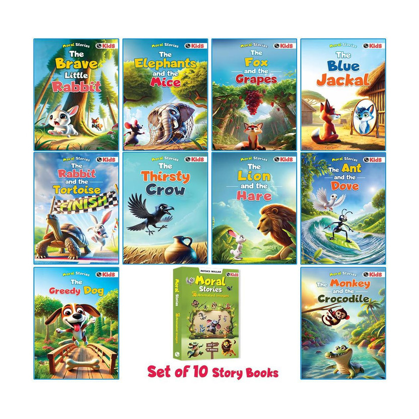 Moral Moral Story Books For Kids-10 Bedtime Stories For Children | Short Animal tales(Paperback, PW) - Flipkart Deal