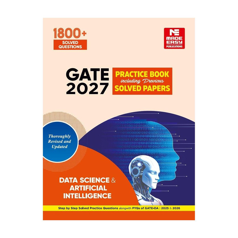 Flipkart GATE-2027: Data Science and Artificial Intelligence Previous Year Solved Papers(Paperback, MADE EASY Team) - Flipkart Deal