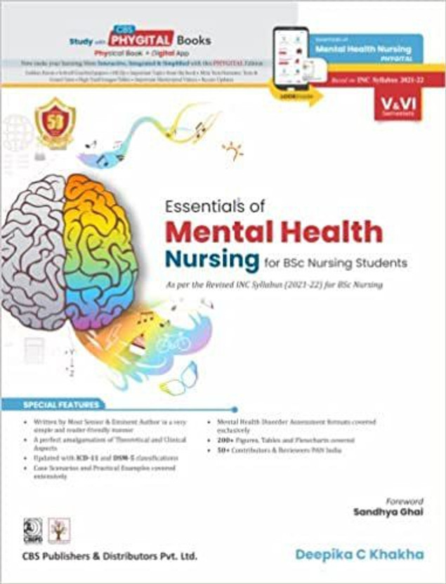 Essentials of Mental Health Nursing for BSc Nursing Students (PB- 2023)(Paperback, Deepika C Khakha)